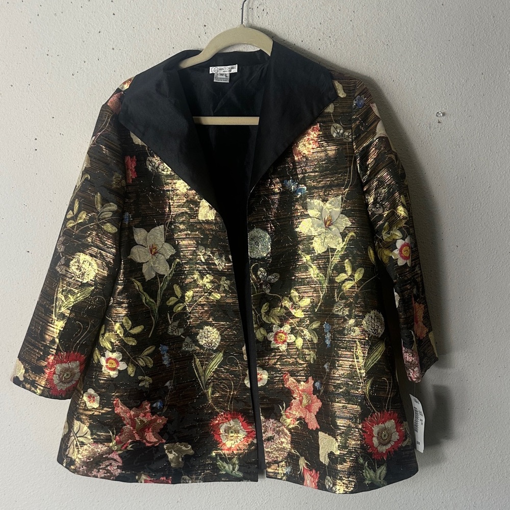 Vintage 90 Grace Chuang New York Open Front Jacket - Medium NWT
